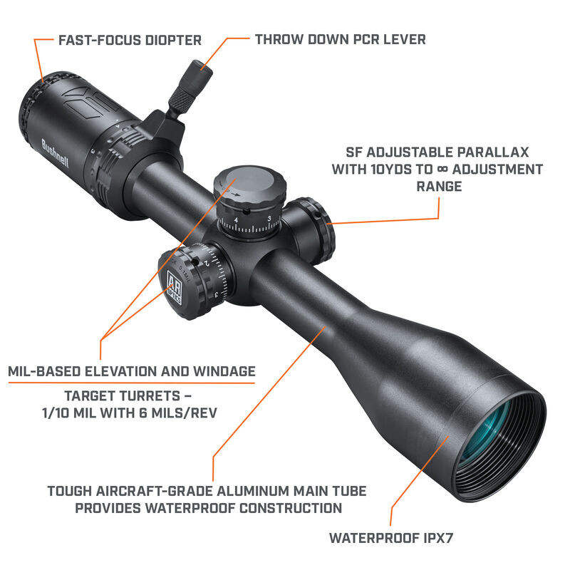 Buy Bushnell AR Optics - 3-9x40mm - Drop Zone 223 Reticle at